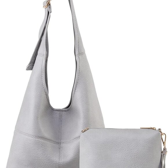 Hobo Bags Purse for Women Ultra Soft Foldable Shoulder Slouchy Handbags with Cos - Picture 1 of 6